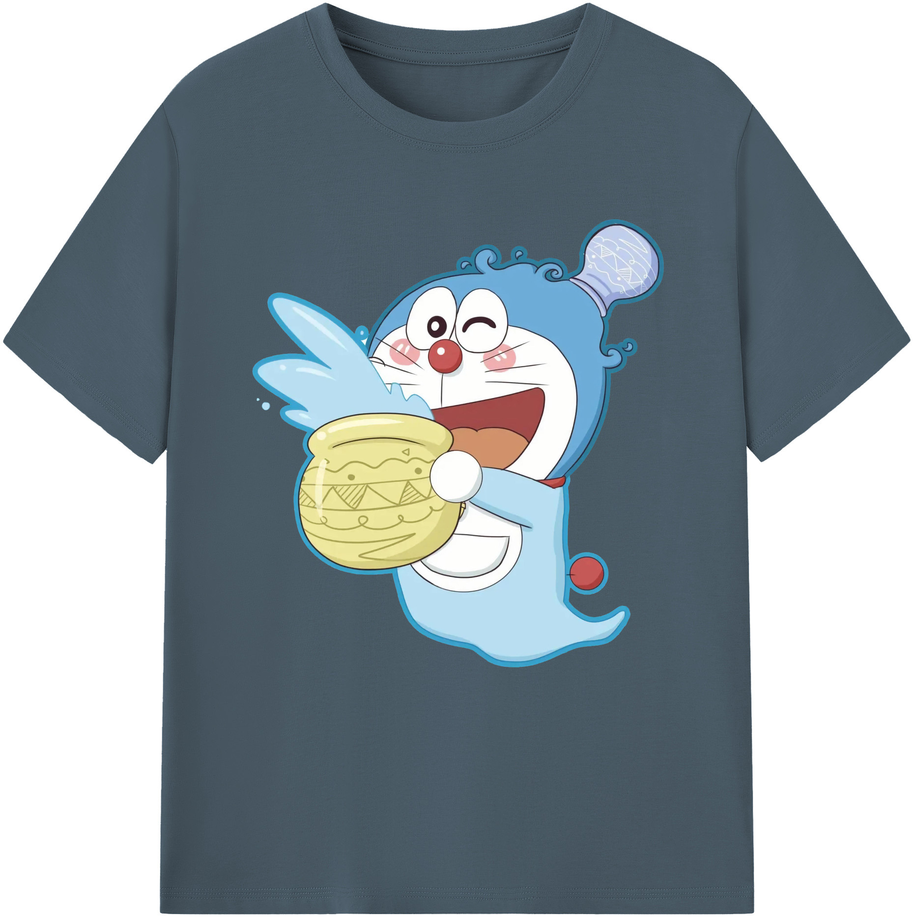 （画像用） ドラえもん Doraemon 綿100％半袖Tシャツ（フロントプリント）